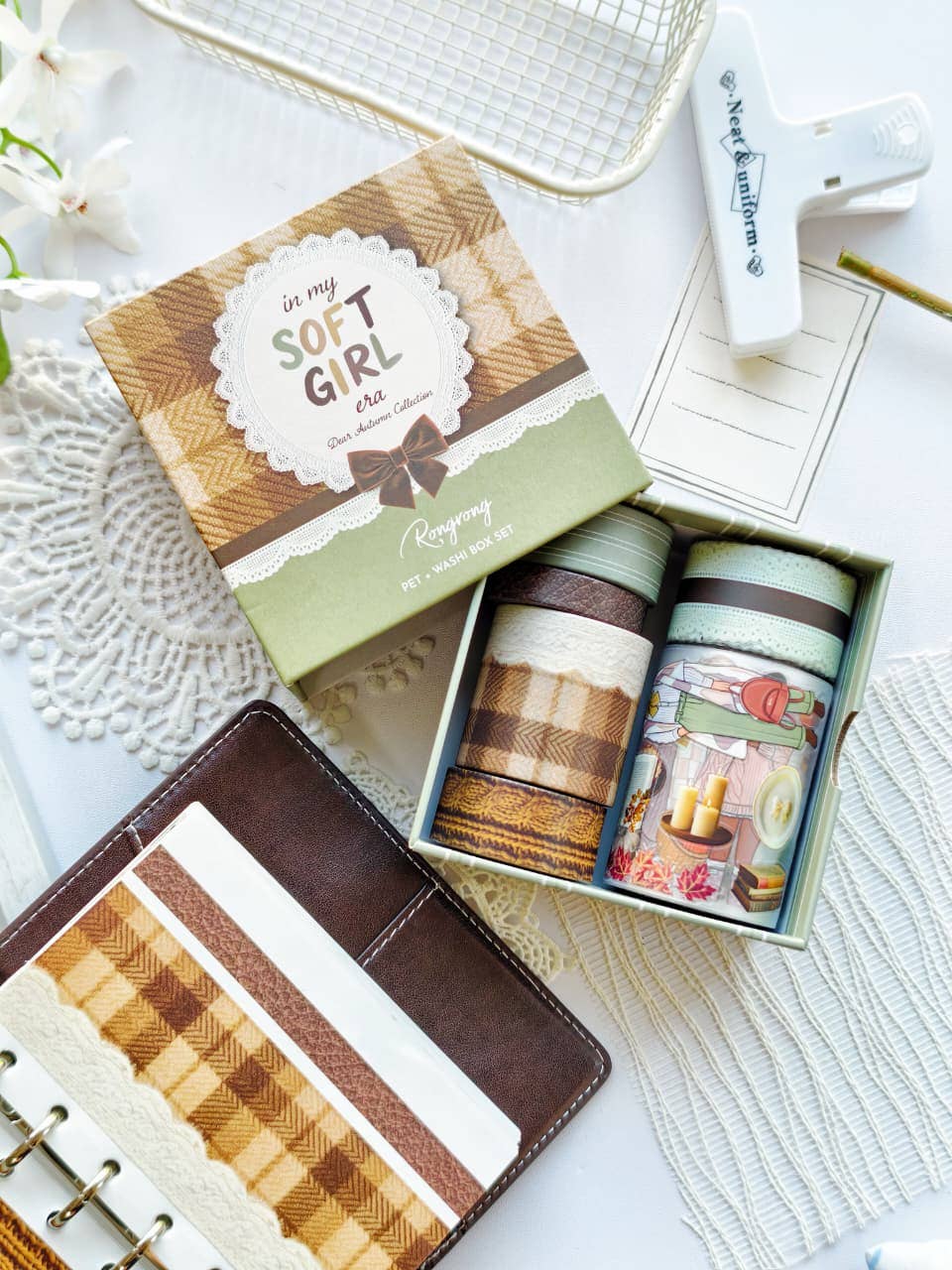 Dear Autumn Pre-cut PET Tape + Washi Box