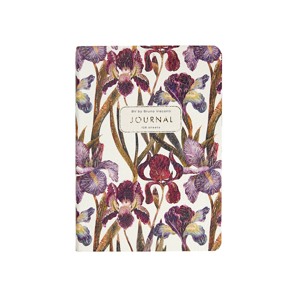 A6 Vegan Leather  Daily Planner Planner - Irises