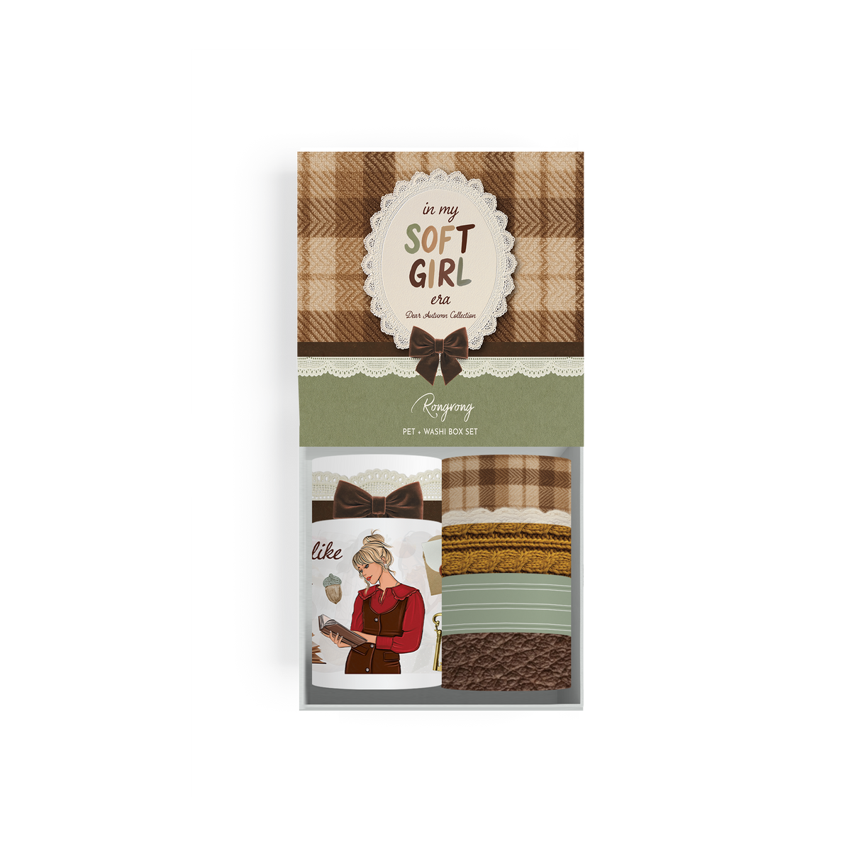 Dear Autumn Pre-cut PET Tape + Washi Box