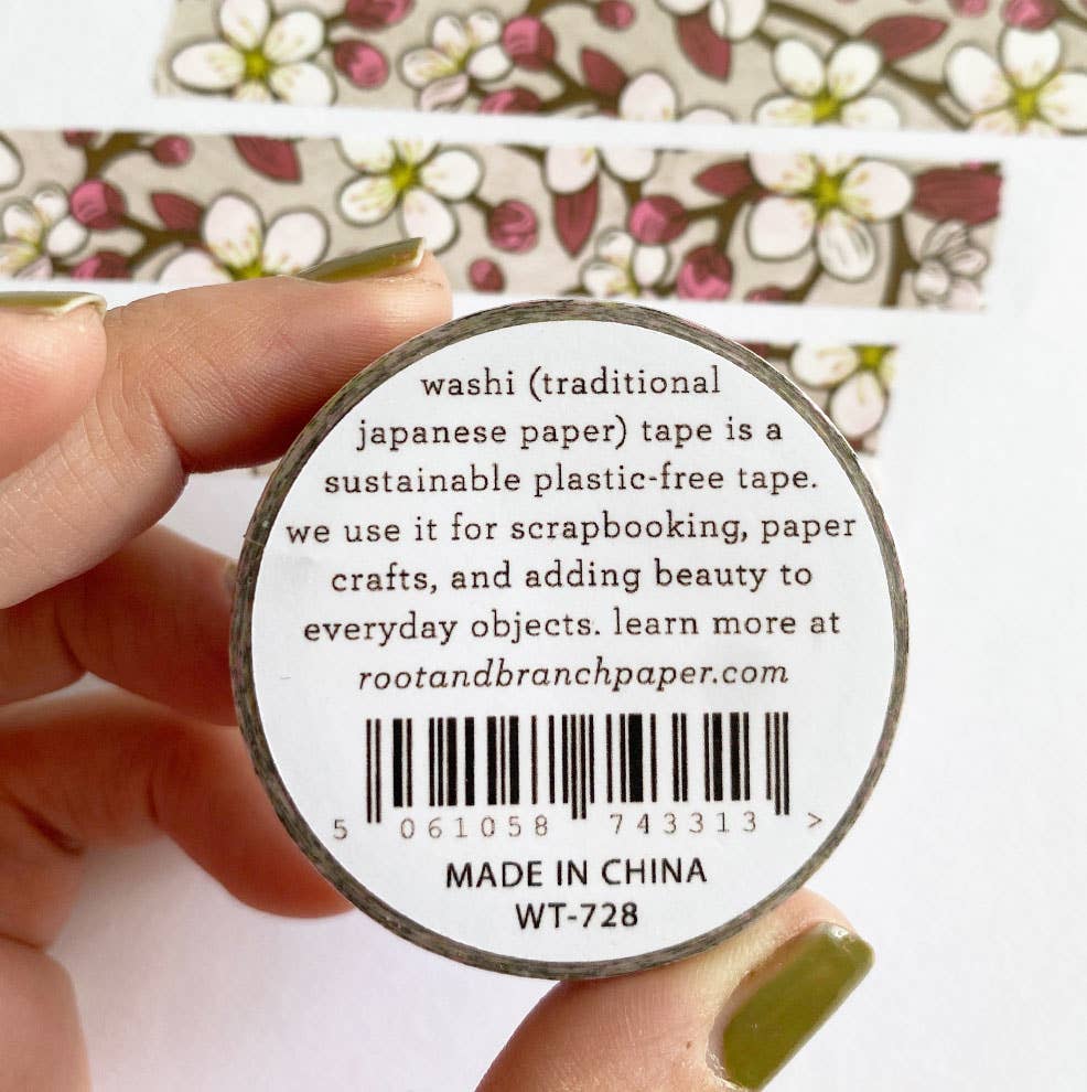 Cherry Blossom Floral Washi Tape