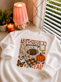 Touchdown Game Day Crewneck in White
