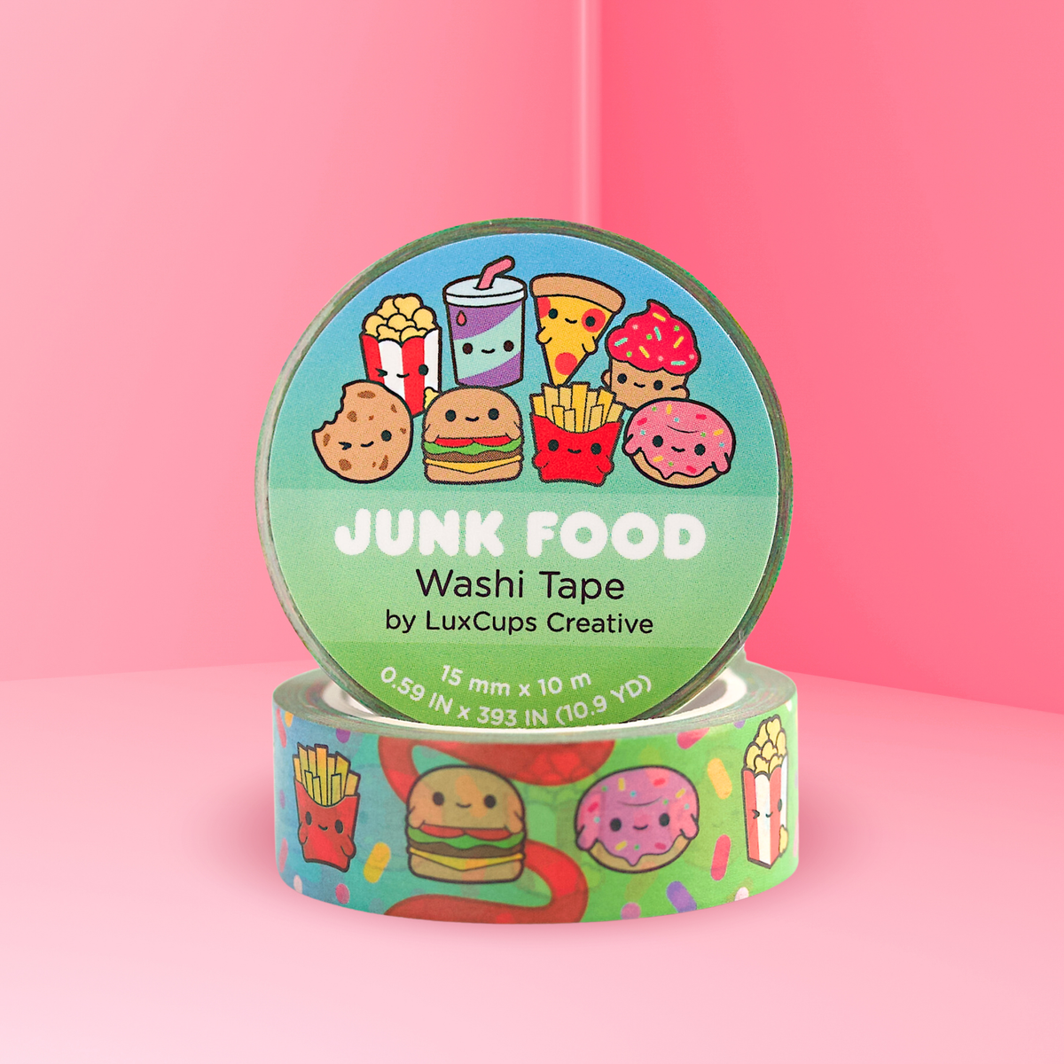 Junk Food Washi Tape - Stationery | Decorative | Low-Tack