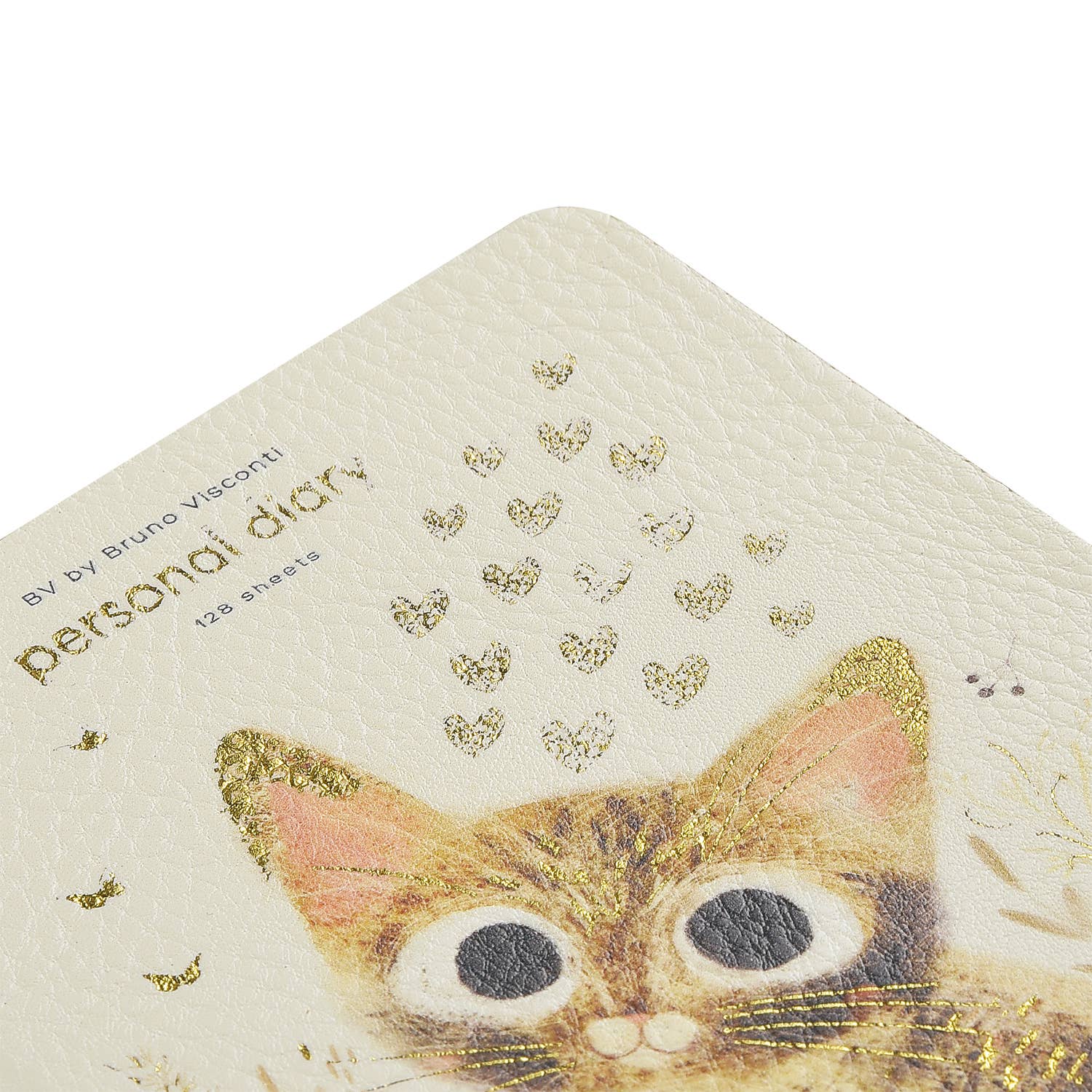 A6 Vegan Leather  Daily Planner Planner - Kitten