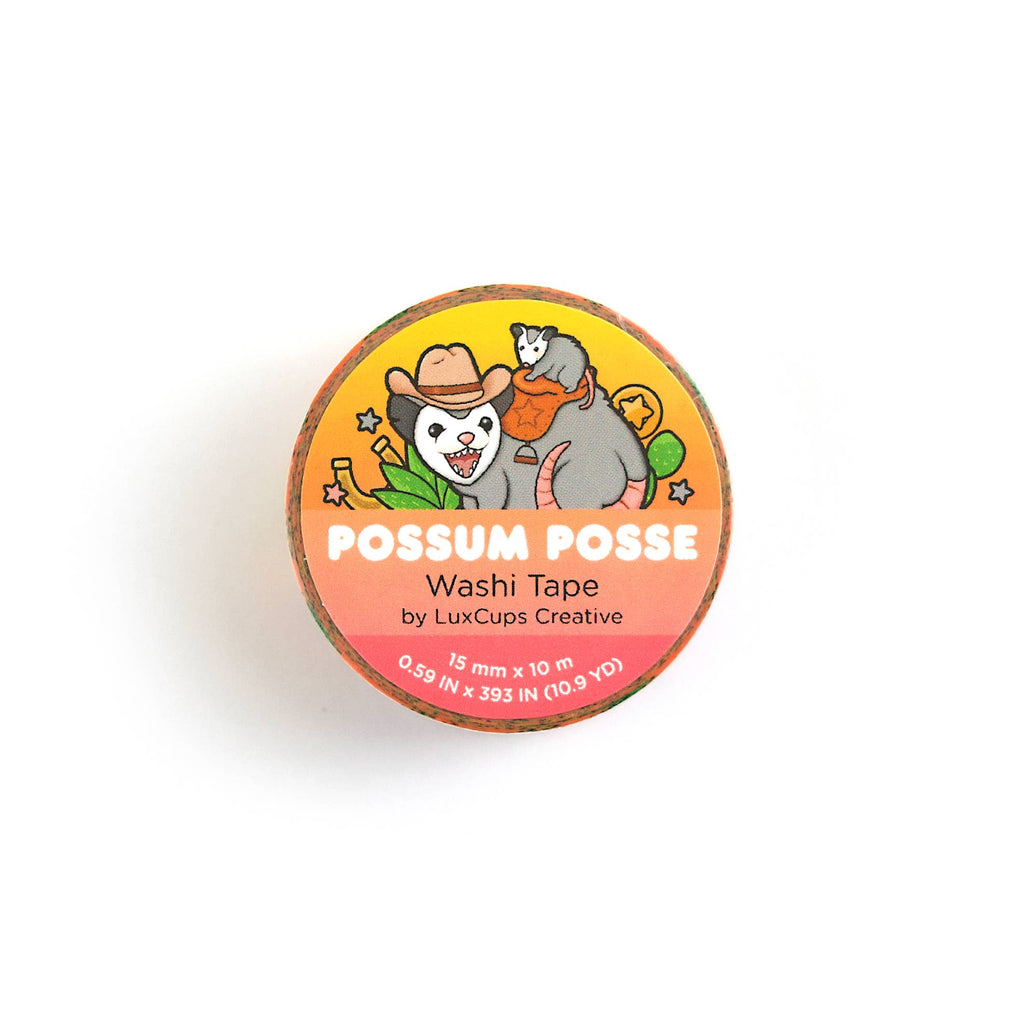 Possum Posse Washi Tape - Stationery | Decorative | Low-Tack