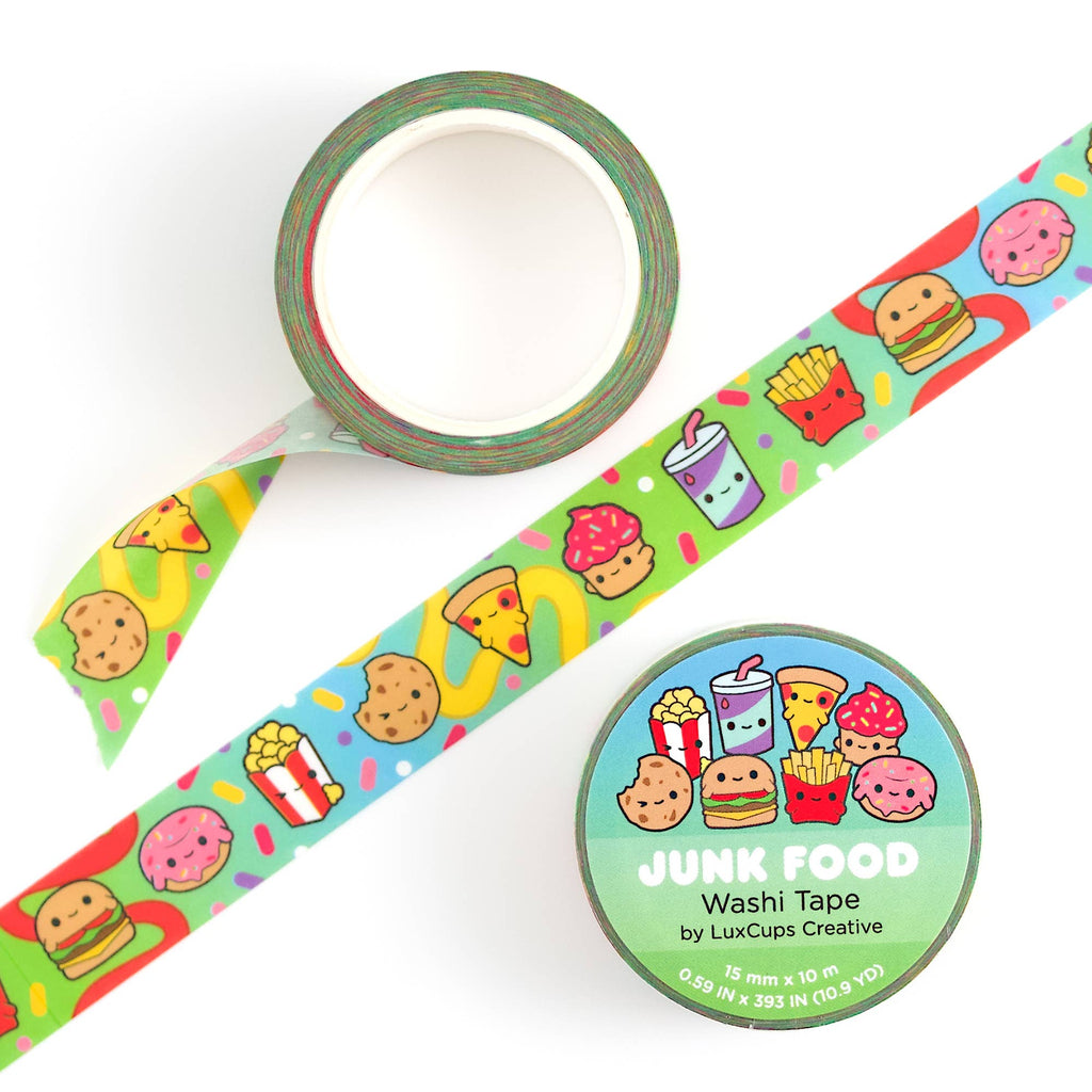 Junk Food Washi Tape - Stationery | Decorative | Low-Tack
