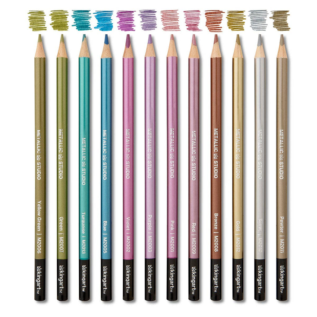 Colored Pencils - 12 Metallic Colors