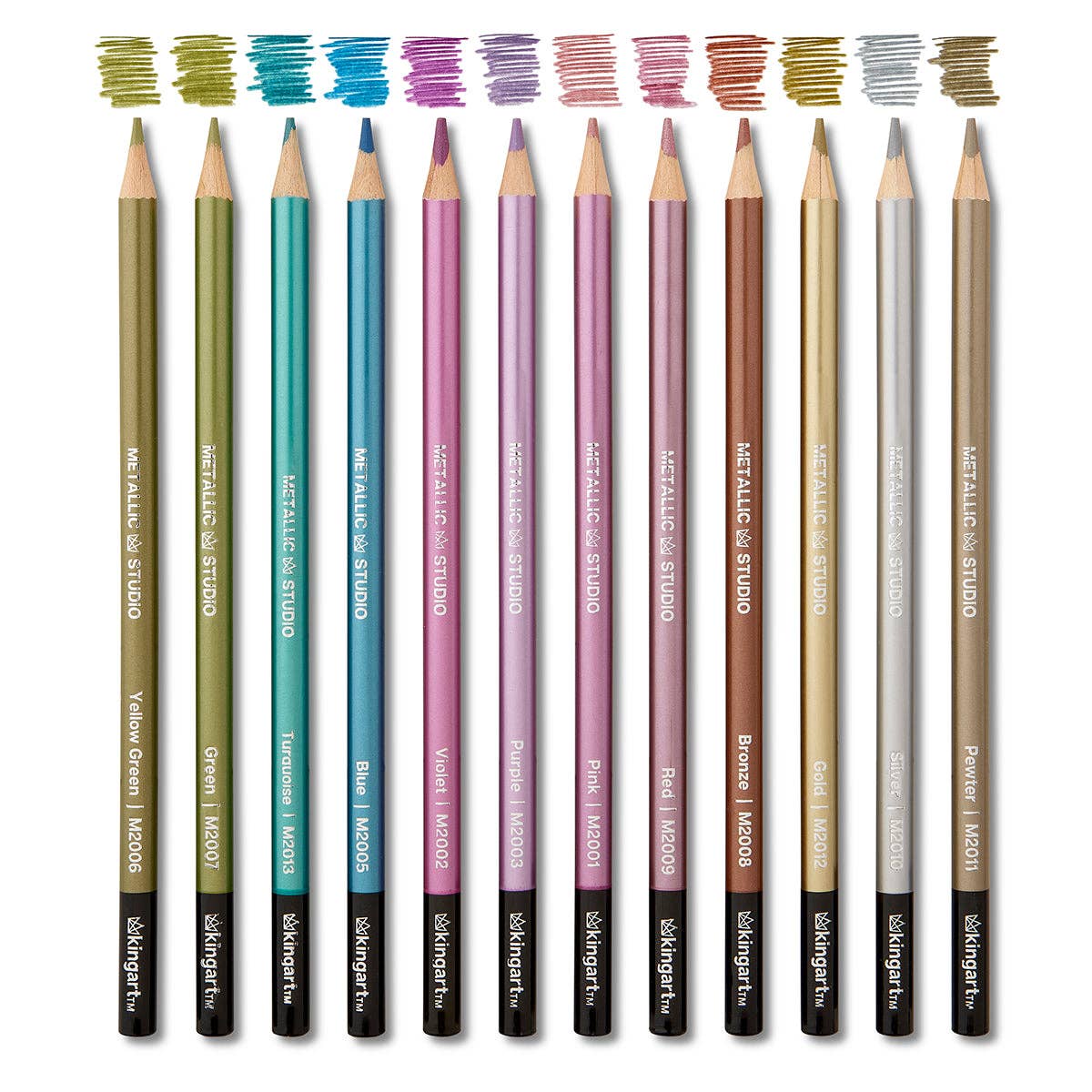 Colored Pencils - 12 Metallic Colors