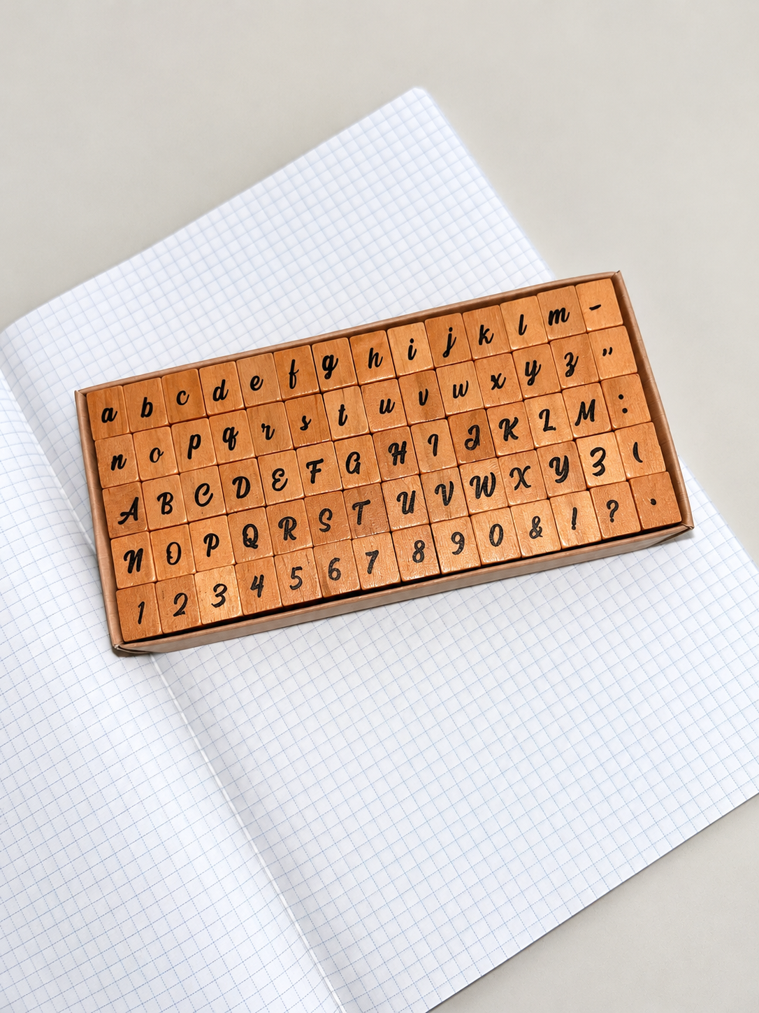 Alphabet, Number & Symbol Stamp Set 70 pcs – Sunny Note