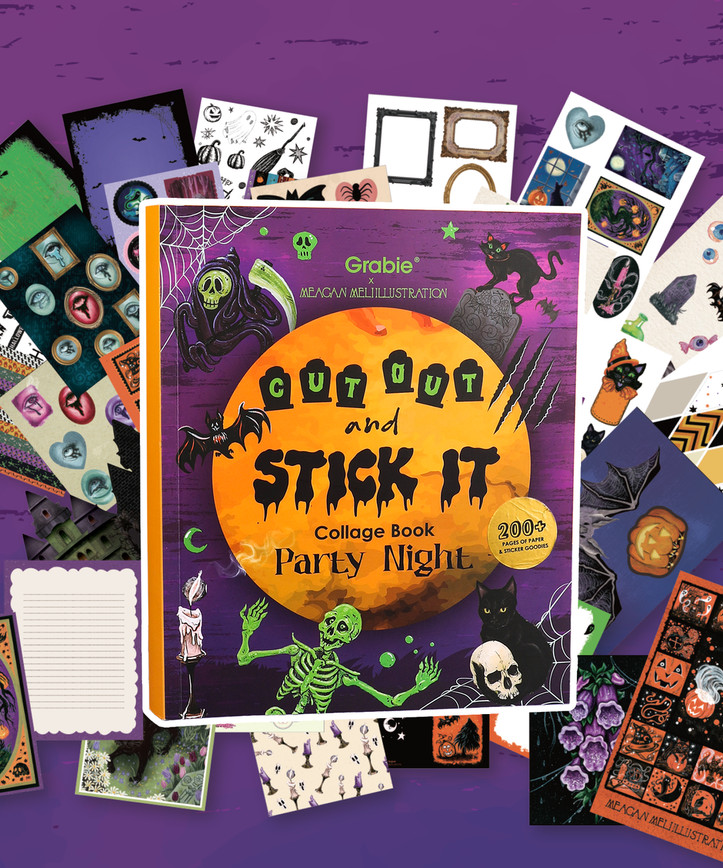 200+ Pages Halloween Party Night Collage Activity Book
