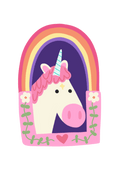 Rainbow unicorn sticker