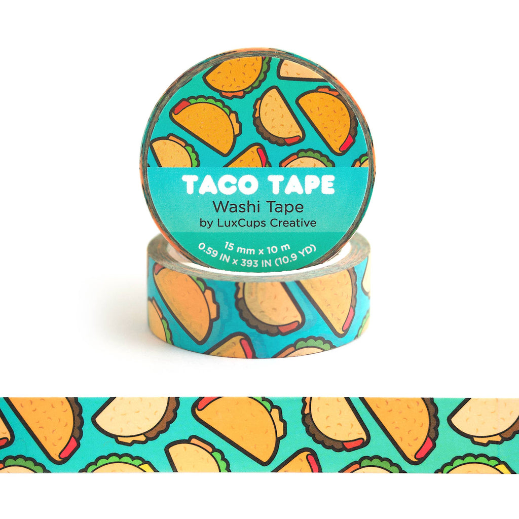 Taco Washi Tape - Stationery | Decorative | Low-Tack | Paper