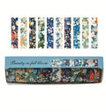Vintage Floral Themed Washi Tape - Blue Hour