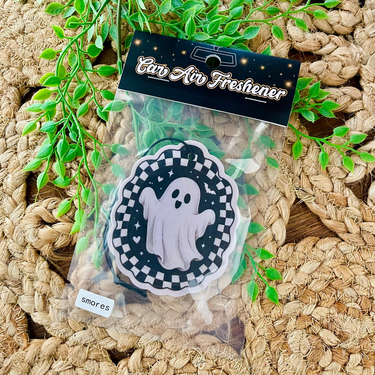 Checkered Ghost Fall Air Freshener