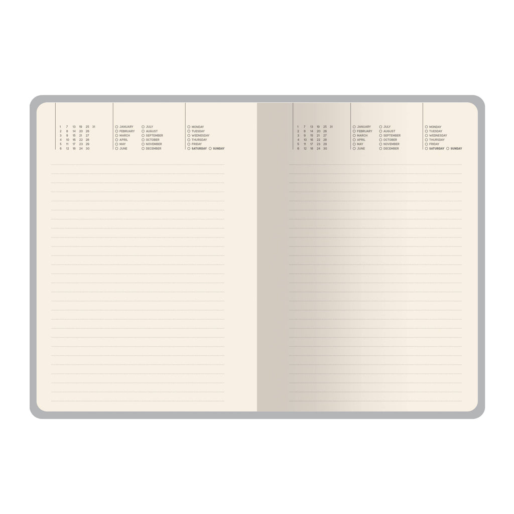 A6 Vegan Leather  Daily Planner Planner - Kitten