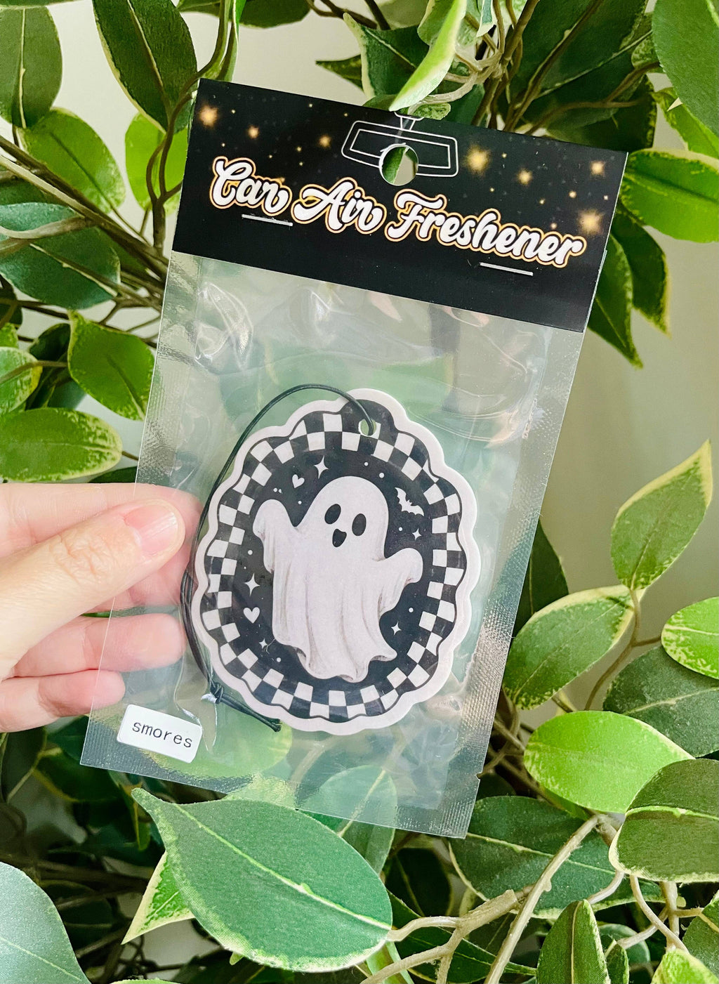Checkered Ghost Fall Air Freshener