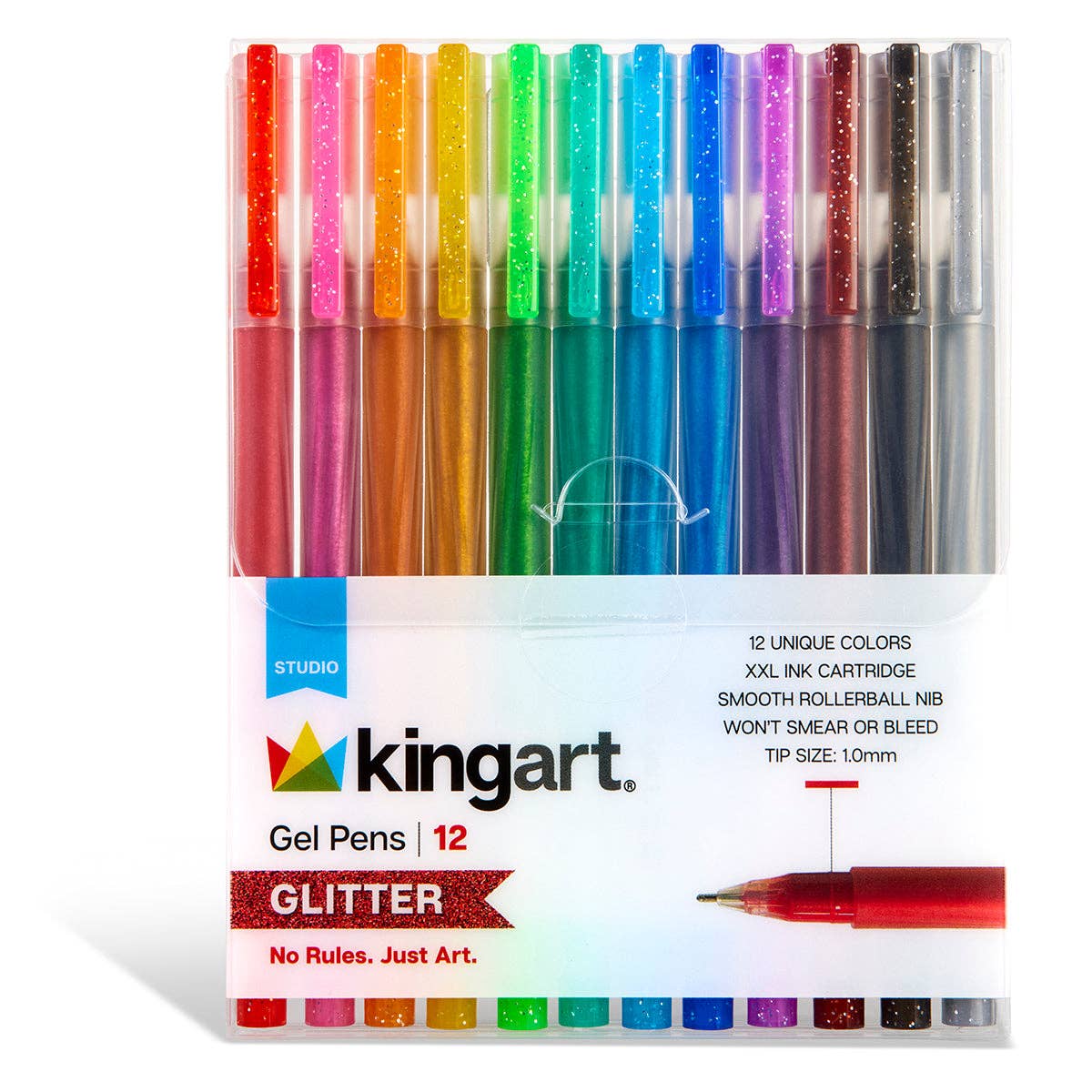 Gel Pens - 12 Glitter Colors