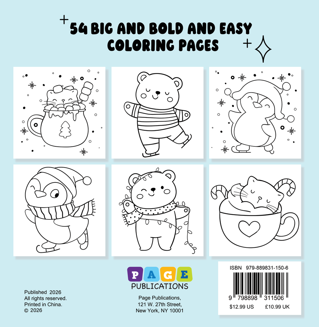 Winter Dreams Bold and Easy Coloring Book