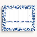 Floral Weekly Planner Notepad: Porcelain Floral