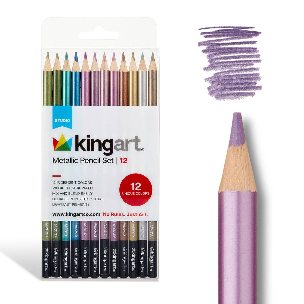 Colored Pencils - 12 Metallic Colors