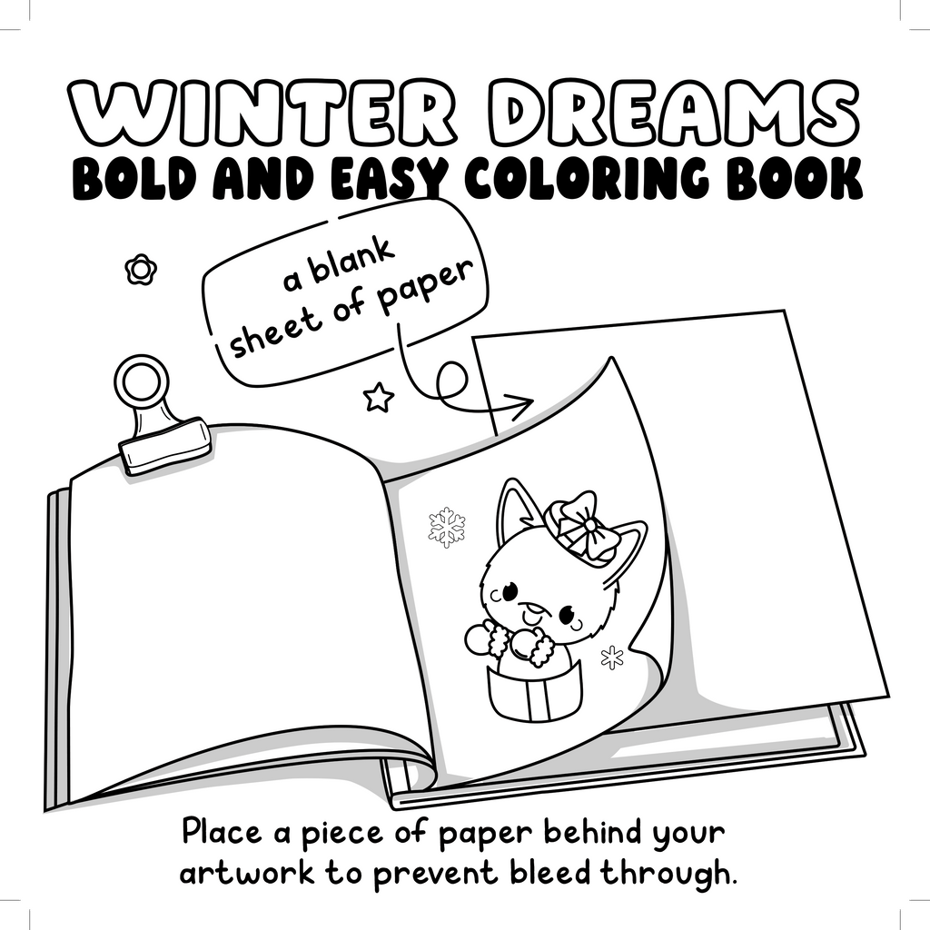 Winter Dreams Bold and Easy Coloring Book