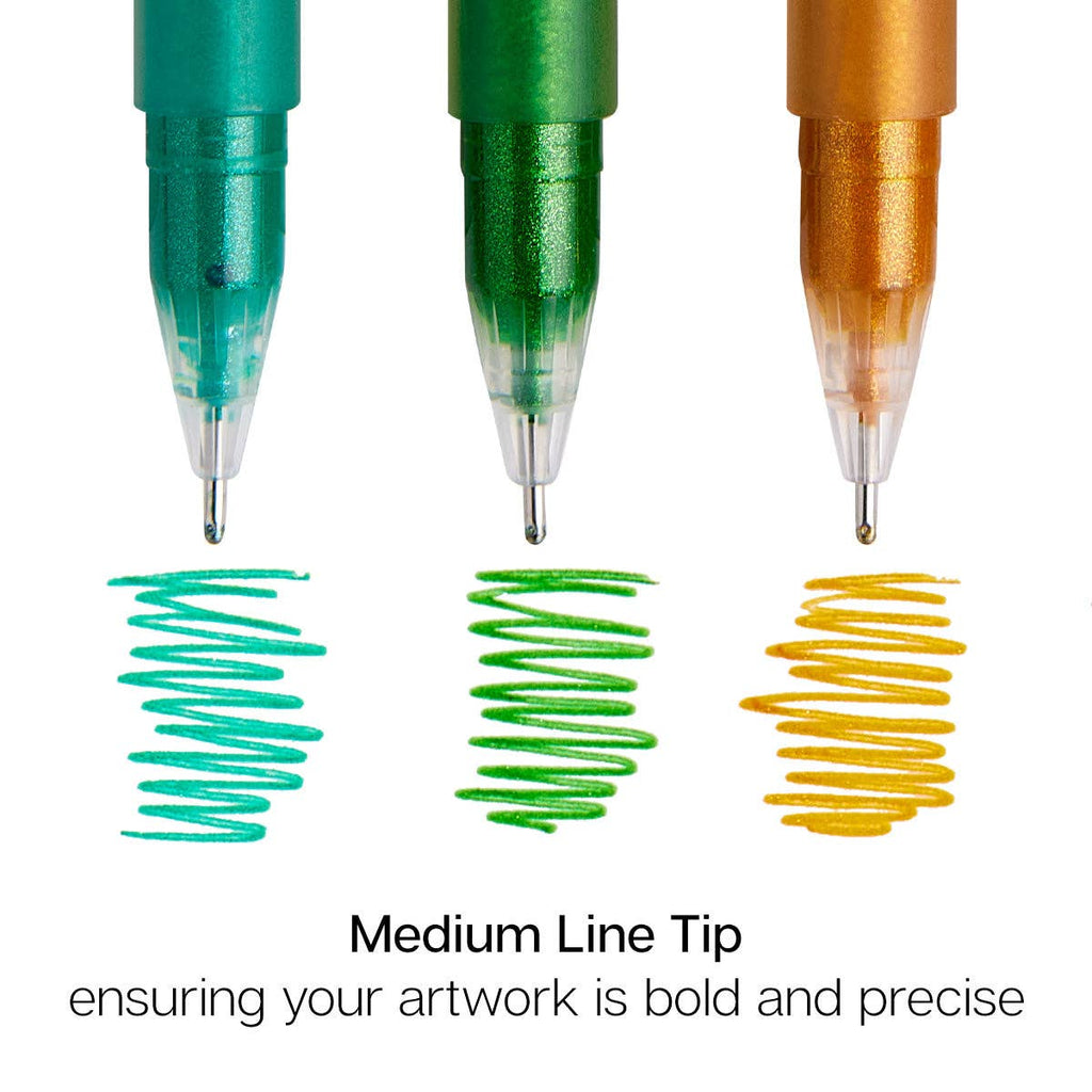 Gel Pens - 12 Glitter Colors