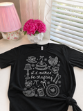 I'd Rather be Thrifting T- Shirt in Black