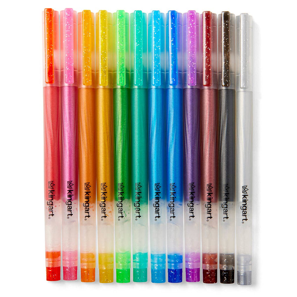 Gel Pens - 12 Glitter Colors