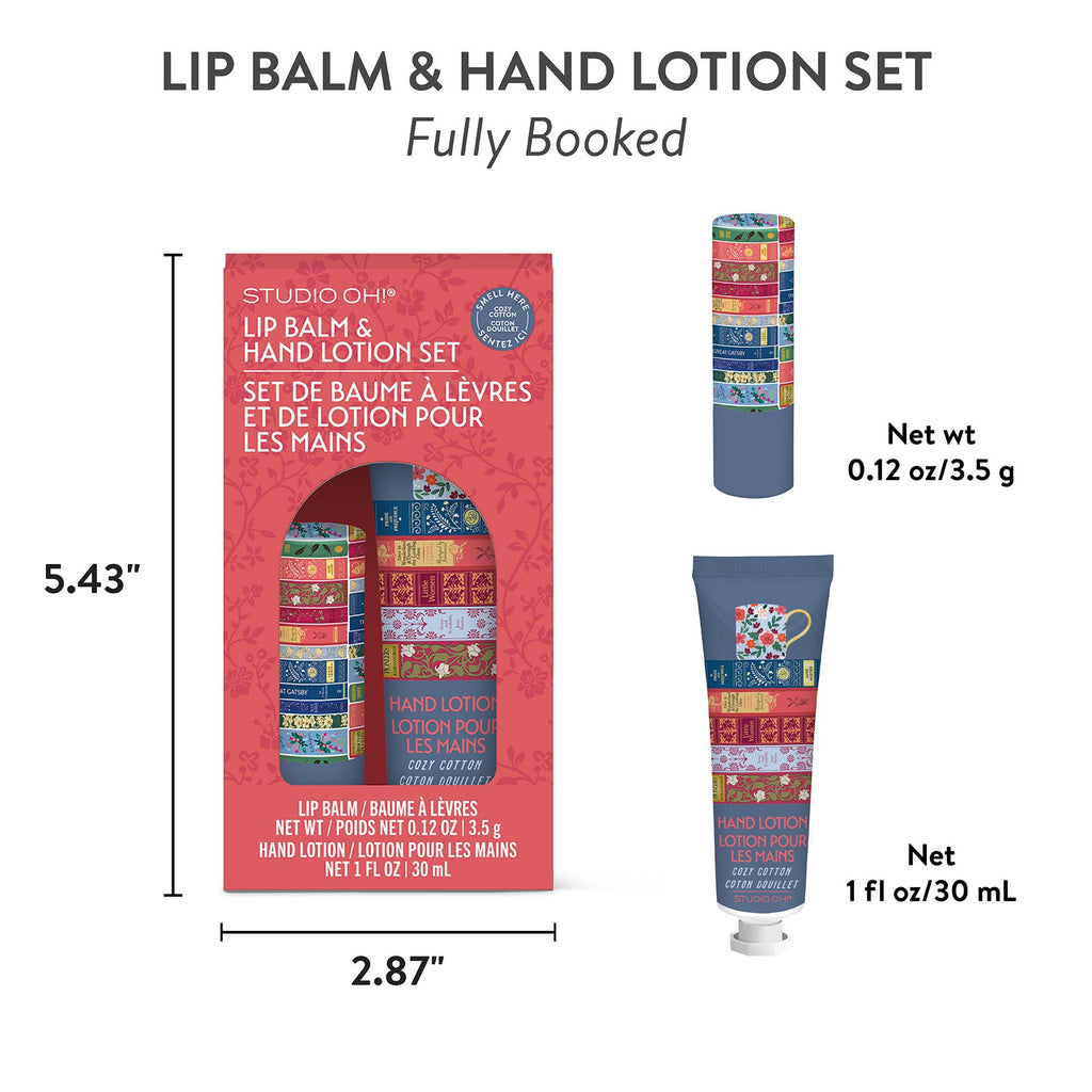 Fully Booked Lip Balm & Hand Lotion Set - Bookish