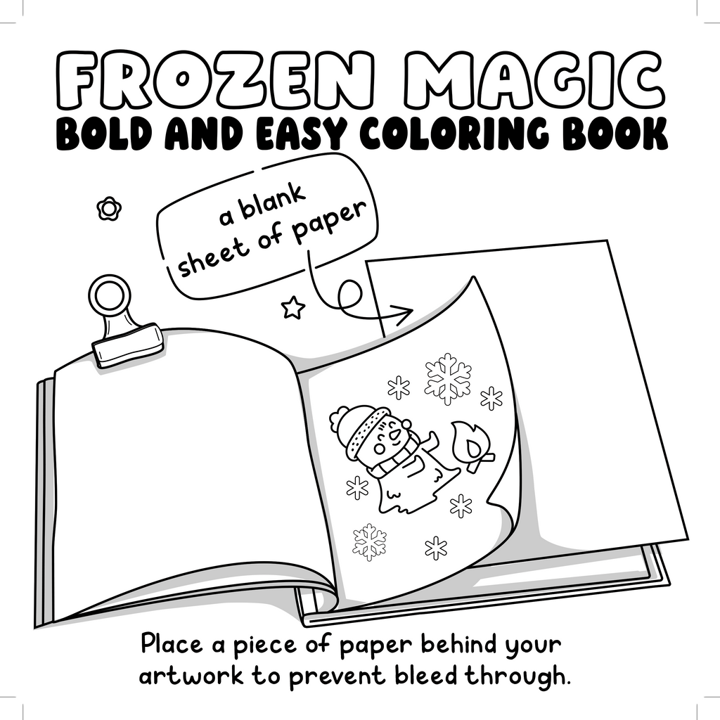 Frozen Magic Bold and Easy Coloring Book