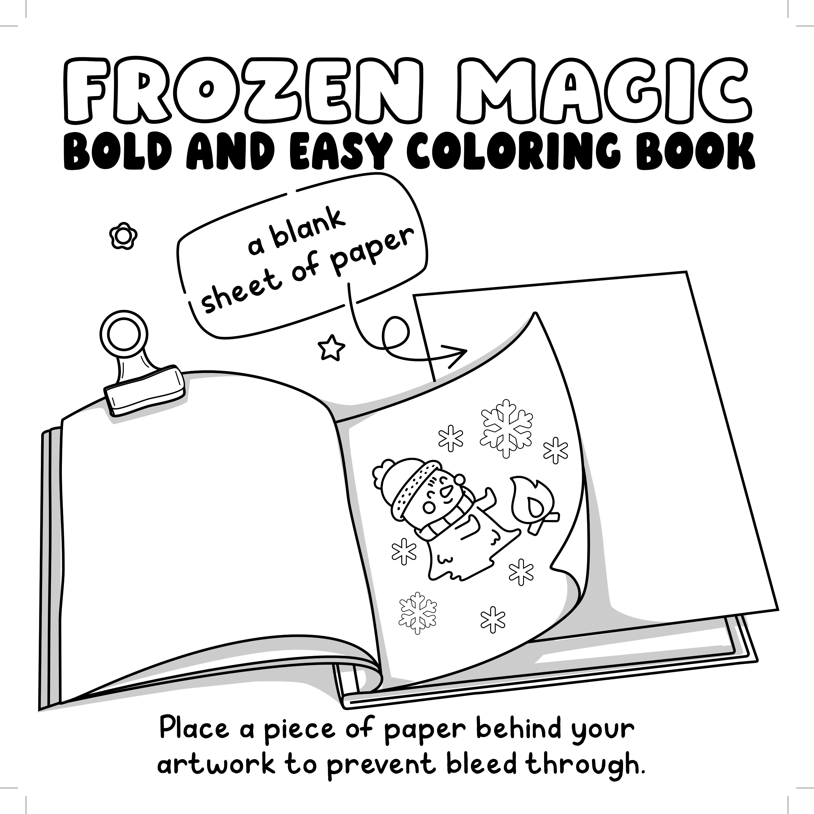 Frozen Magic Bold and Easy Coloring Book