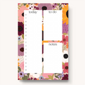Floral Daily Planner Notepad: Rainbow Garden