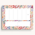 Floral Weekly Planner Notepad: Countryside Blooms