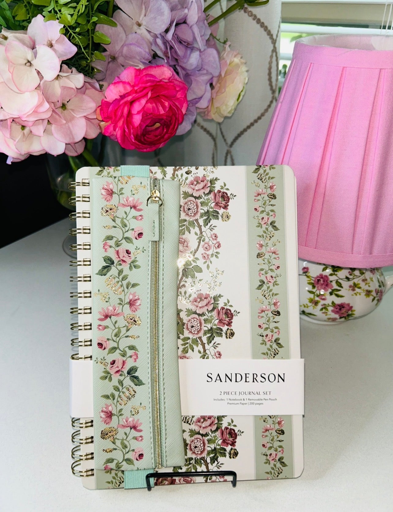 Sanderson Floral 2 piece Journal Set