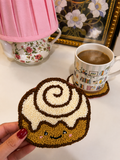 Handmade Cinnamon Roll Mug Rug Coaster