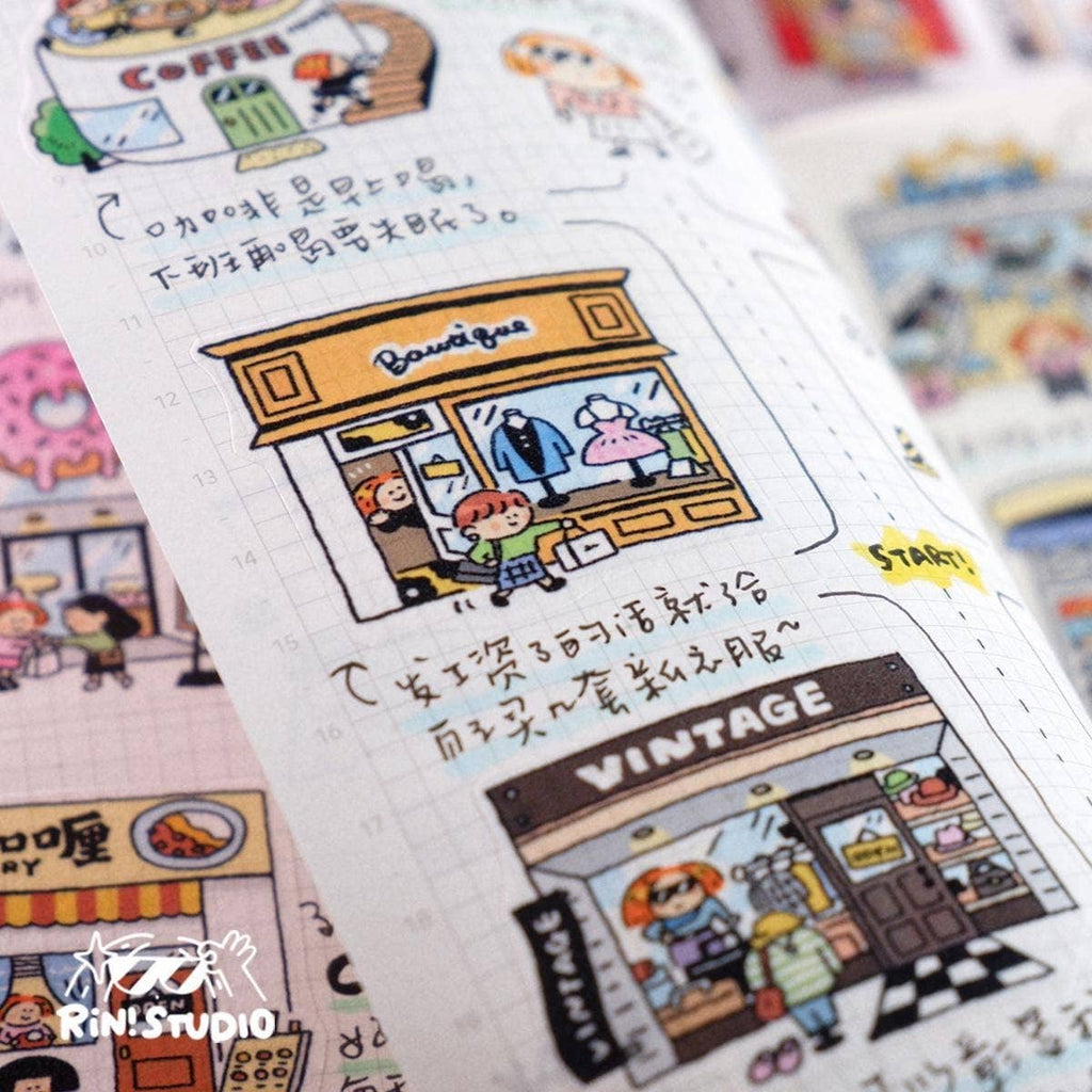 Dream Shop Washi Tape: RiN! Studio BuJo Stickers - Vol. 31