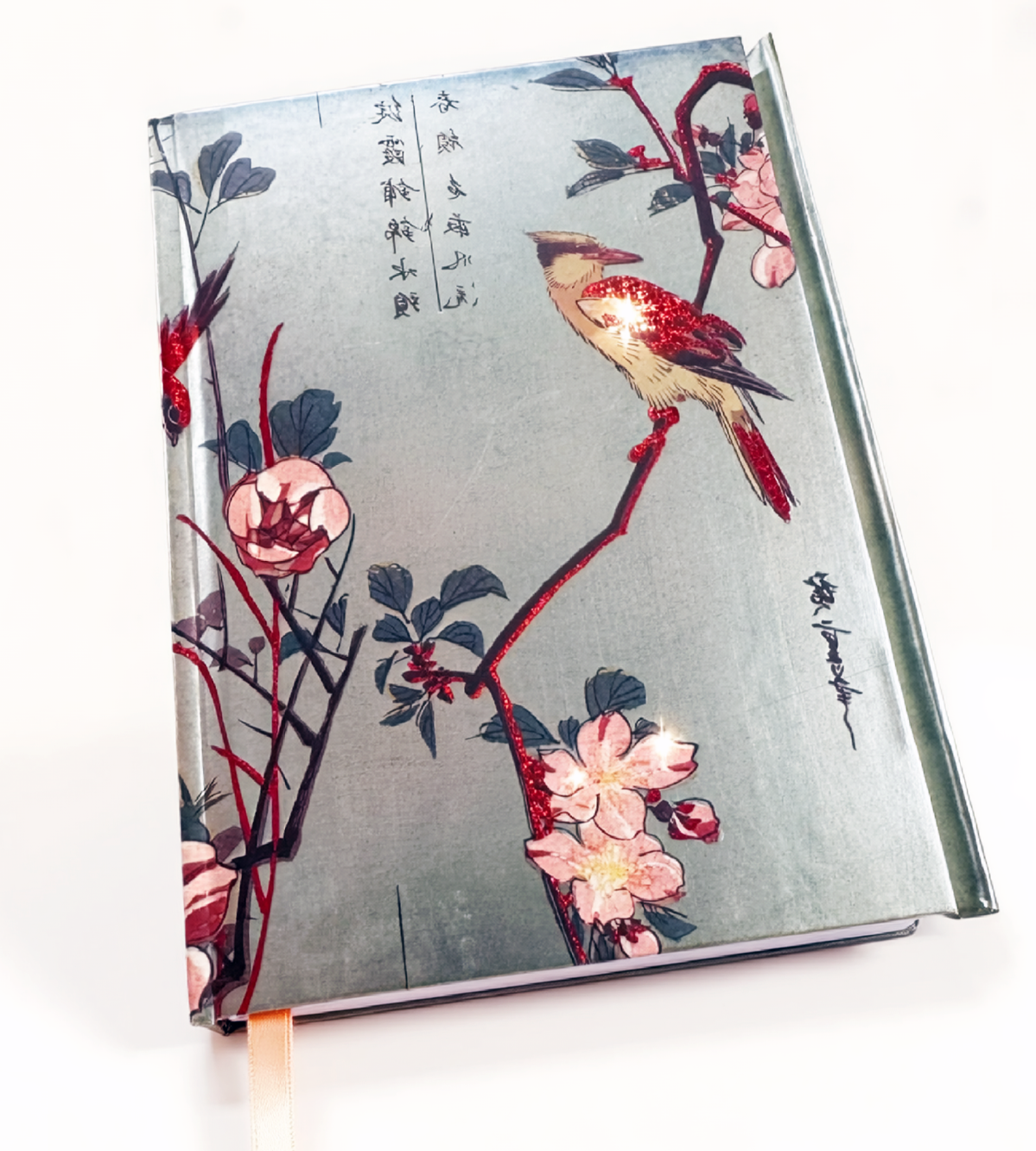 Japanese Birds and Flowers, Hiroshige Blank Journal