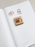 Loading Battery Wooden Stamp