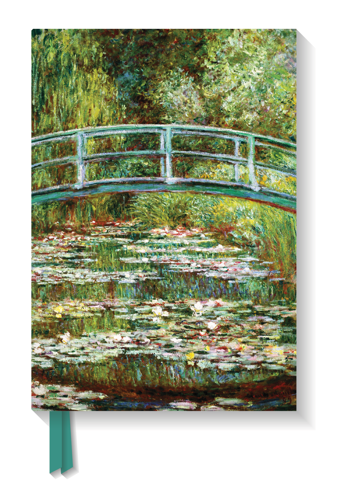 Bridge Over Water Lilies by Monet Blank Journal