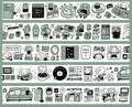 Kawaii Large Washi Tape Roll: Single Color, My dream room 3D Sticker, Scene sticker