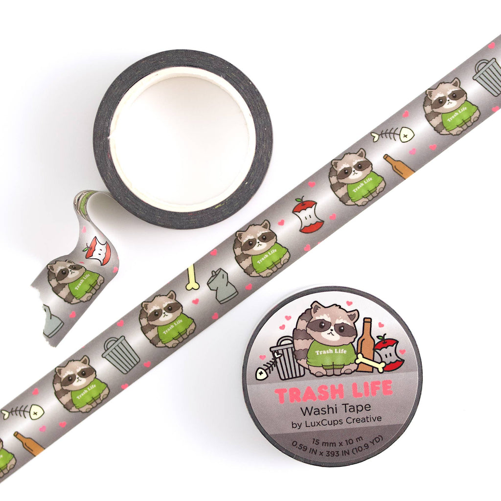 Trash Life Washi Tape - Stationery | Decorative | Low-Tack