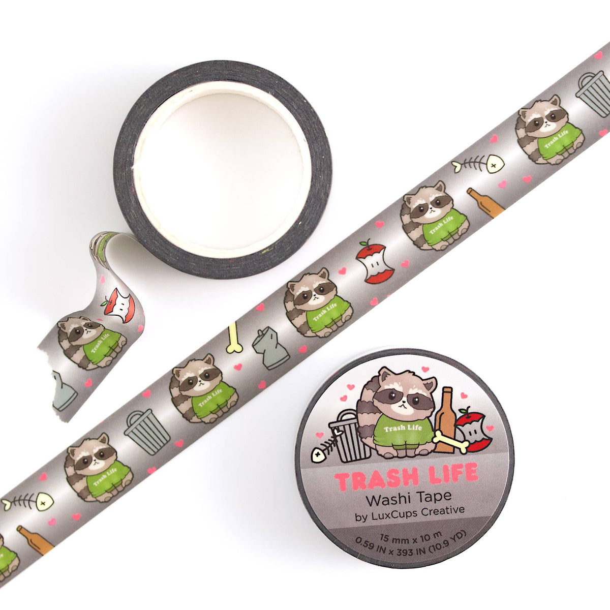 Trash Life Washi Tape - Stationery | Decorative | Low-Tack