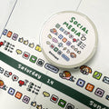 Social Media mini Washi Tape - on my phoe decoration tape RiN! Studio