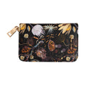 Vegan Leather Zip Wallet - Night Flowers