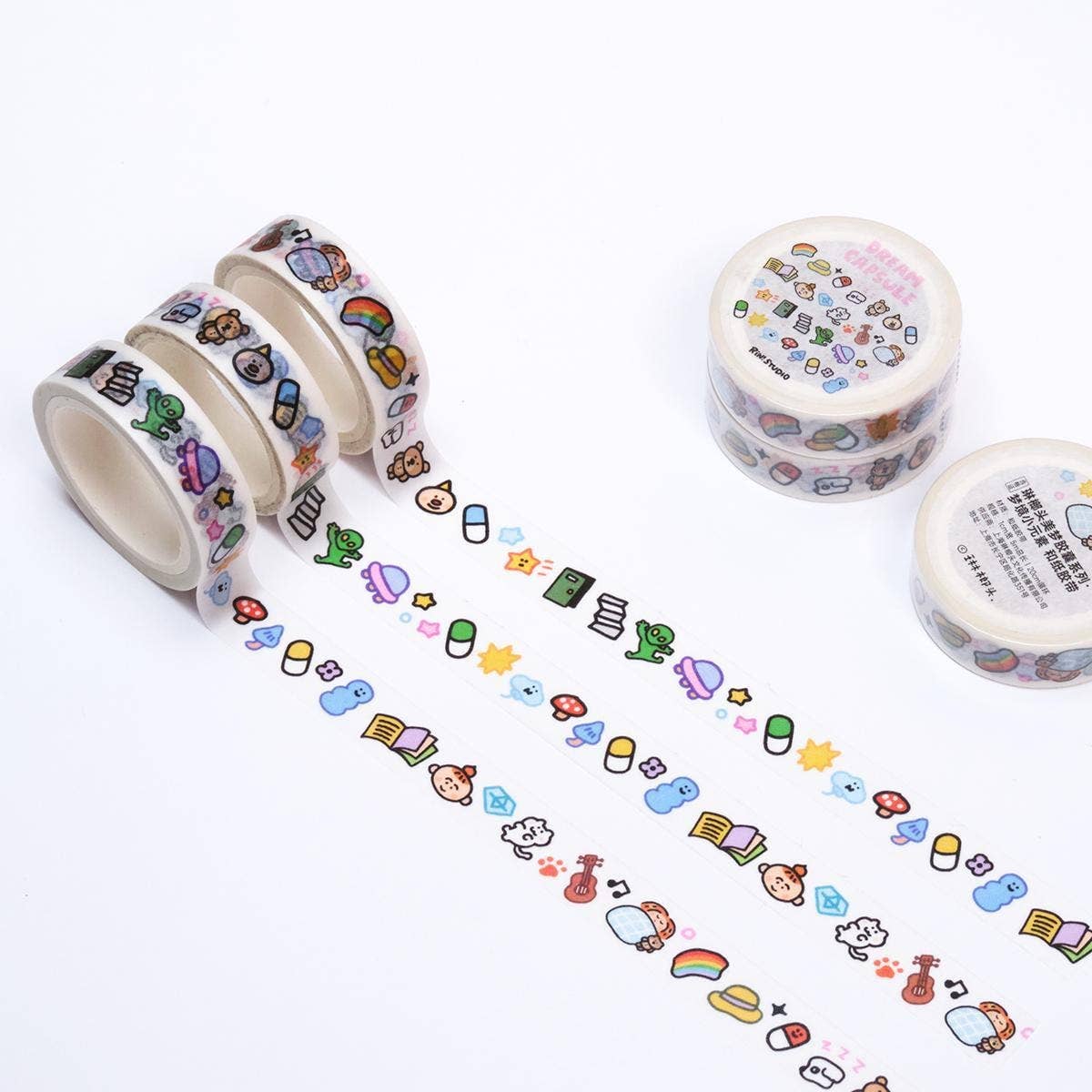 Kawaii Washi Tape: Dream Mini Emoji Scrapbook Tape