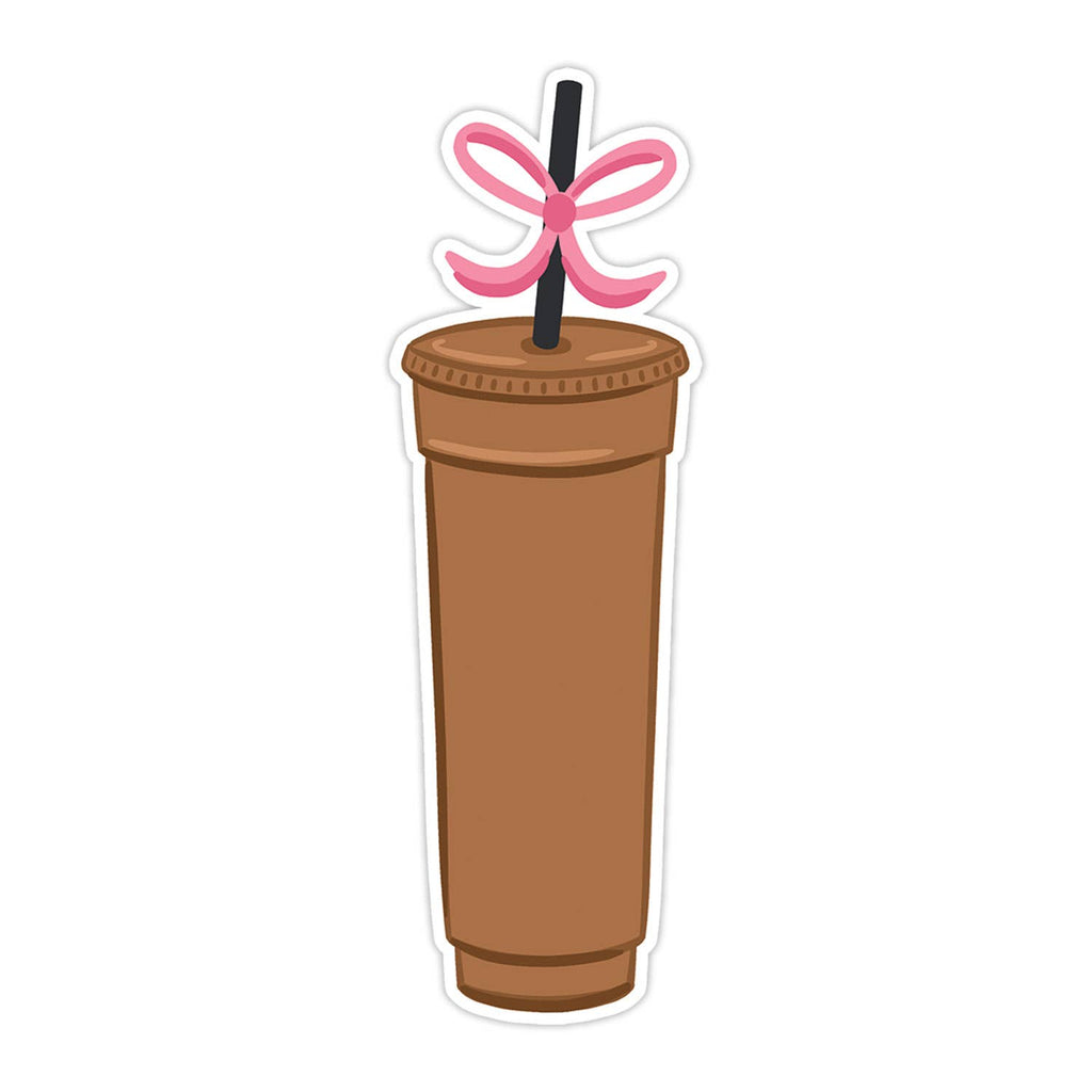 Iced Coffee Die Cut Bookmark