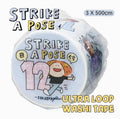 Strike a Pose Washi Tape: Numbered Kawaii Journaling Tape