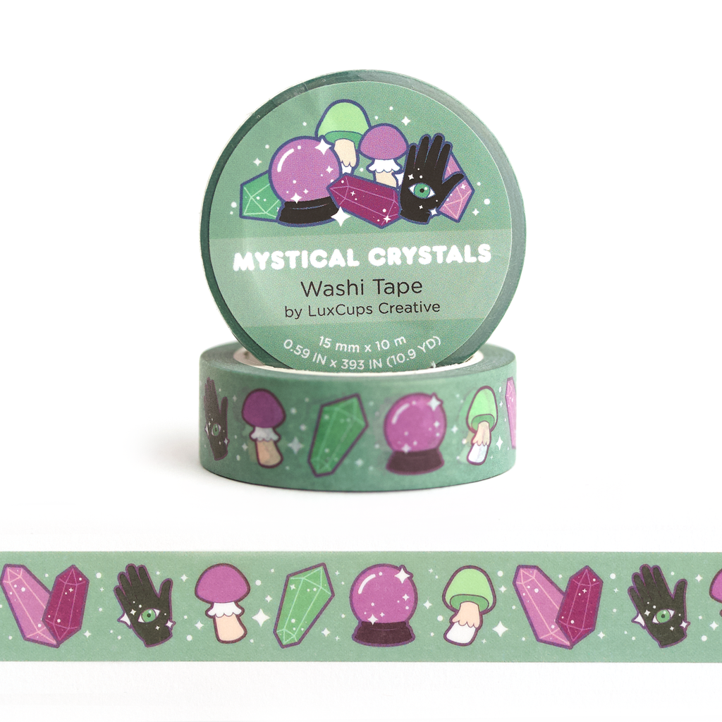 Mystical Crystals Washi Tape - Stationery | Decorative Tape