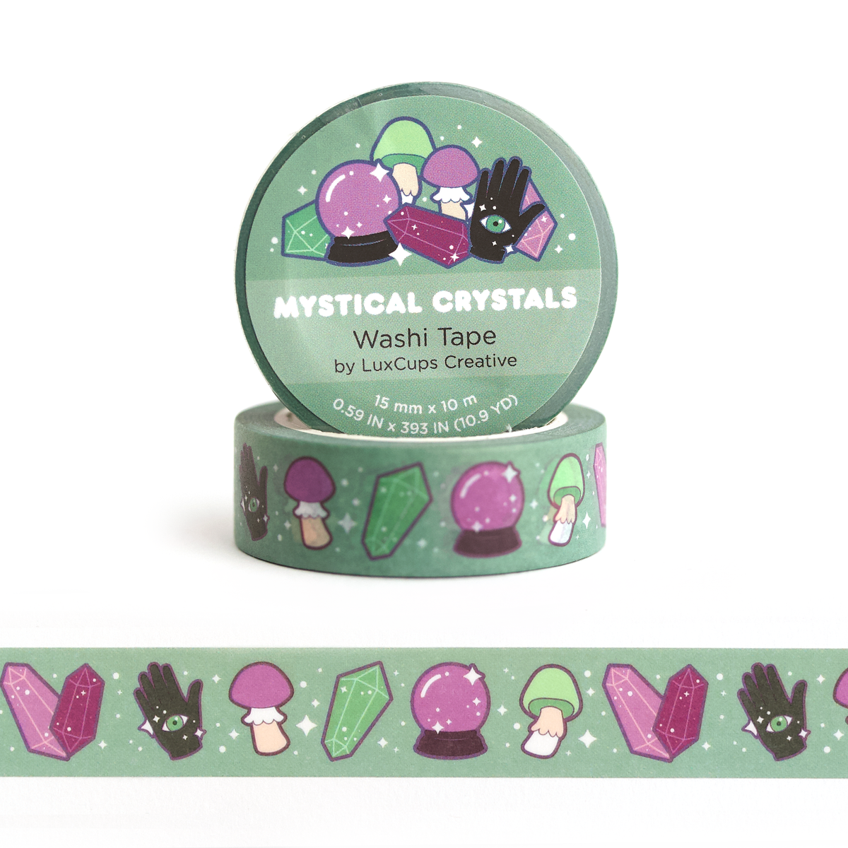 Mystical Crystals Washi Tape - Stationery | Decorative Tape