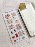 Bear's Journal Spreads Sticker Sheet