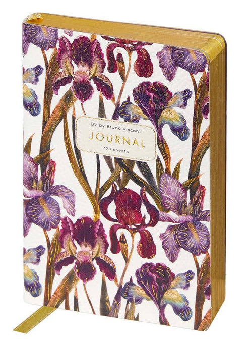 A6 Vegan Leather  Daily Planner Planner - Irises